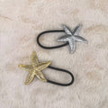 Set of 2 Starfish hair tie